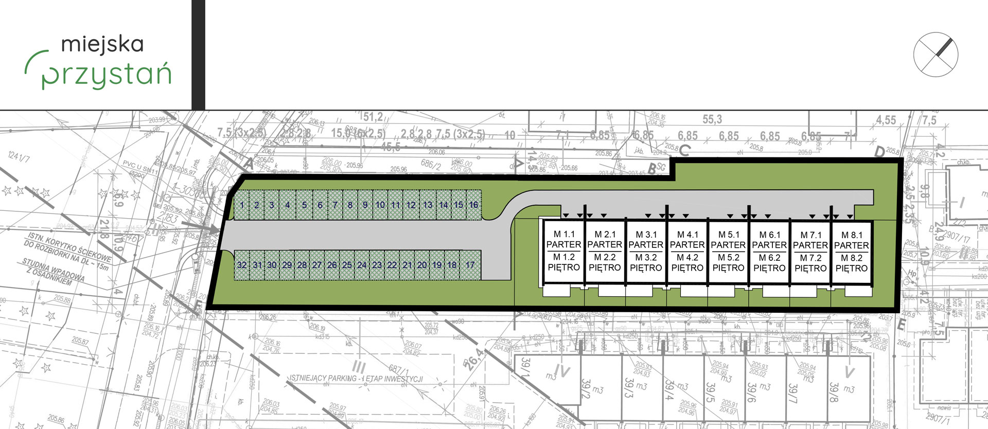 Usytuowanie lokali i miejsc parkingowych